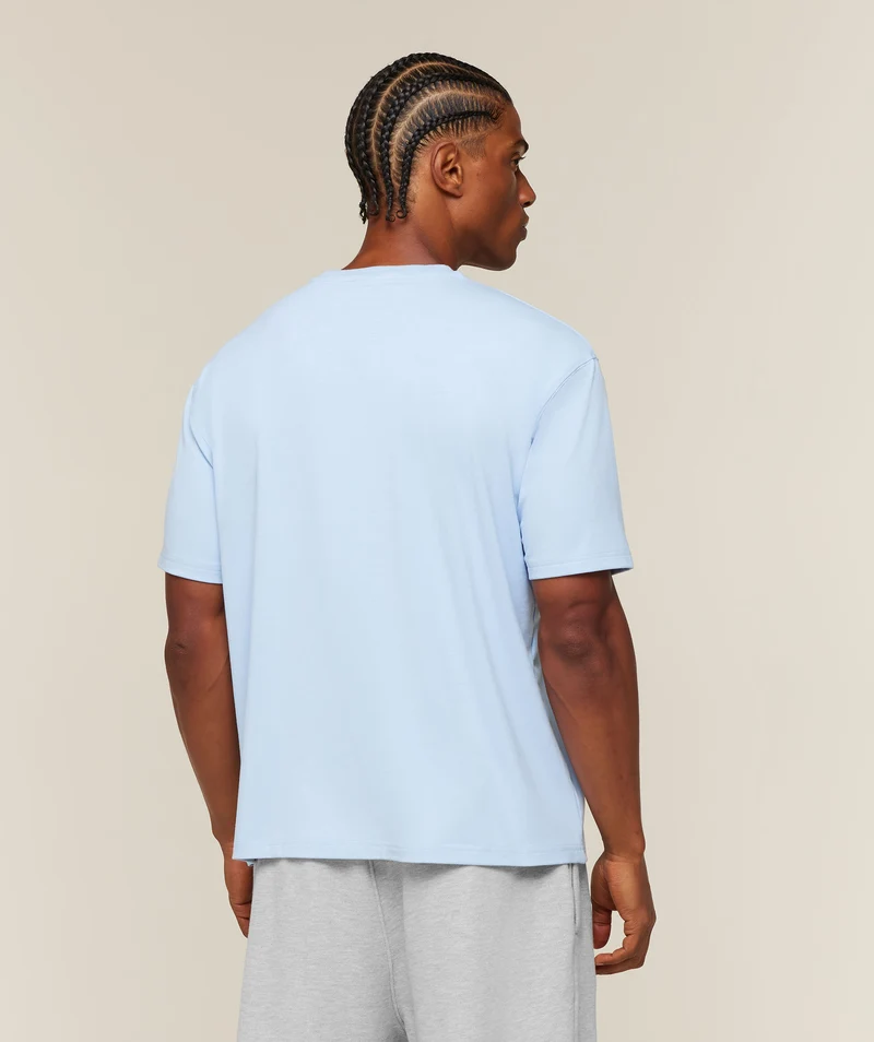 Gymshark Campus Crest T-Shirt - Tranquil Blue