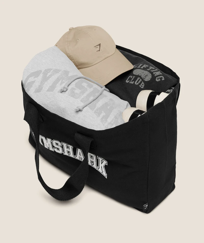 Gymshark Essentials Tote - Black/Soft White