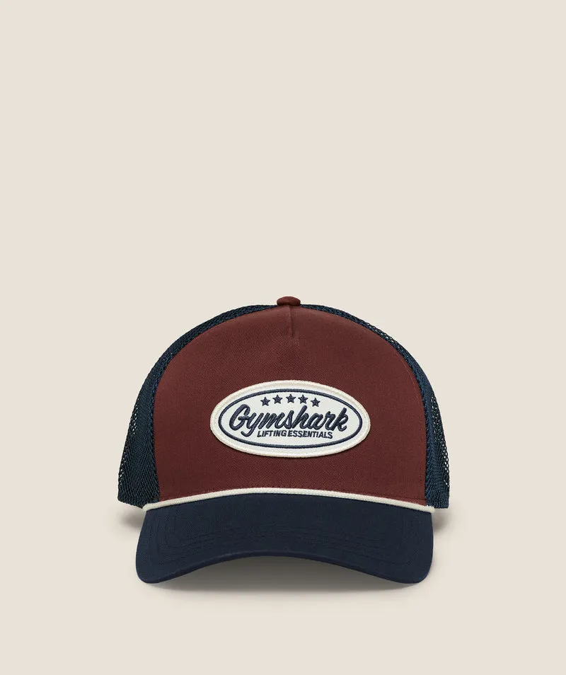 Gymshark Trucker Cap - Heavy Blue/Espresso Brown