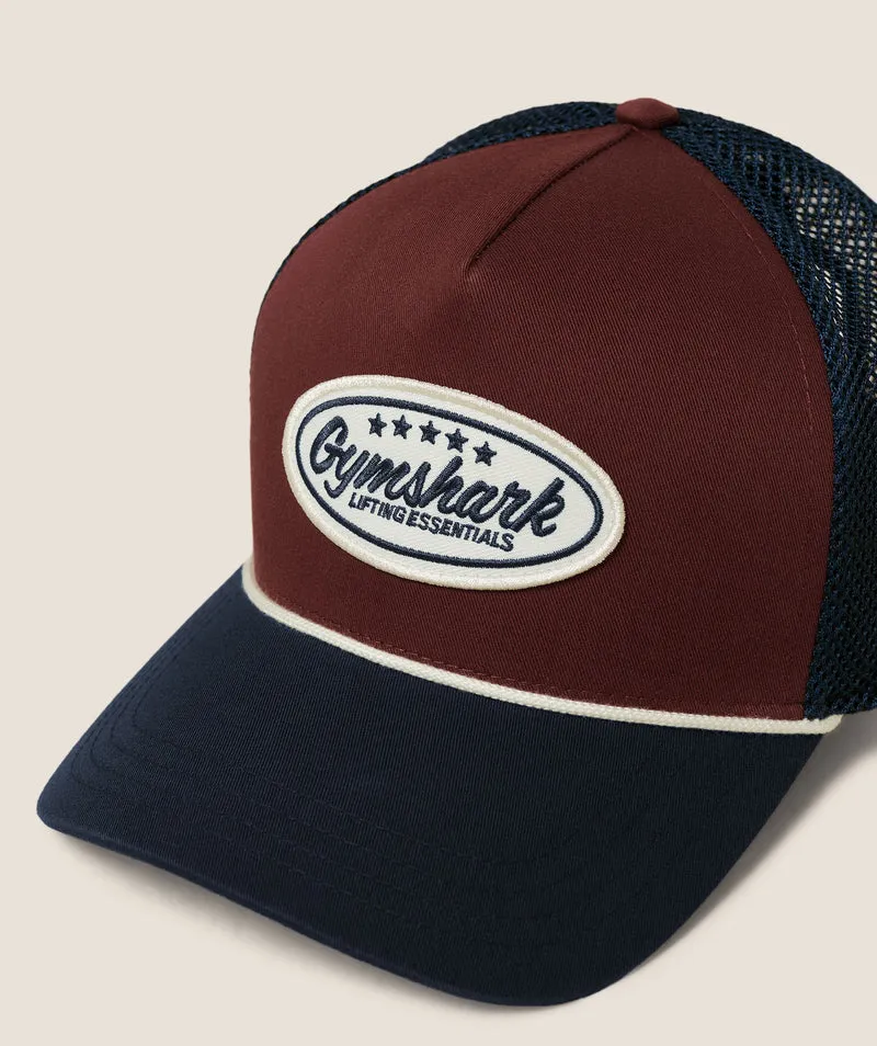 Gymshark Trucker Cap - Heavy Blue/Espresso Brown
