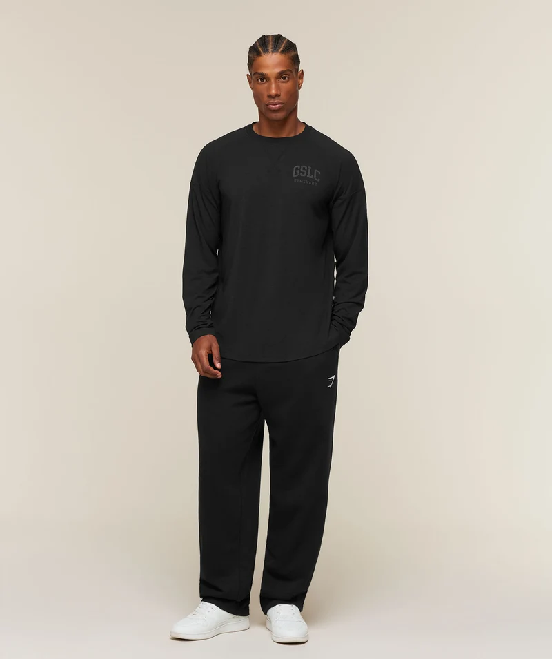 Gymshark GSLC Raglan Long Sleeve T-Shirt - Black