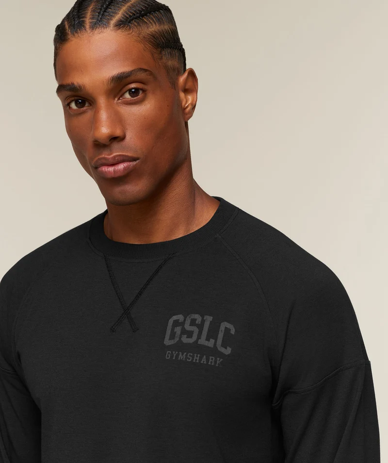 Gymshark GSLC Raglan Long Sleeve T-Shirt - Black