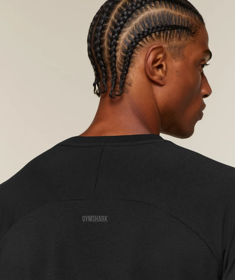 Gymshark GSLC Raglan Long Sleeve T-Shirt - Black