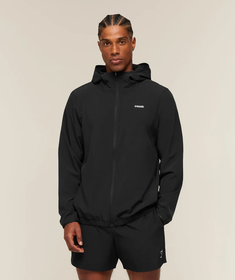 Gymshark Train Hooded Track Jacket - Black