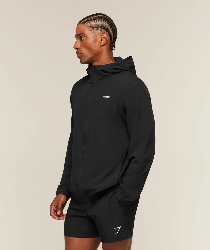 Gymshark Train Hooded Track Jacket - Black