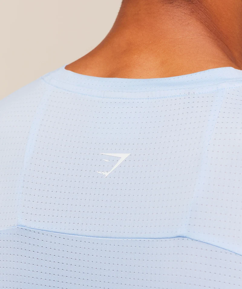 Gymshark Train Cut Off Tank - Tranquil Blue
