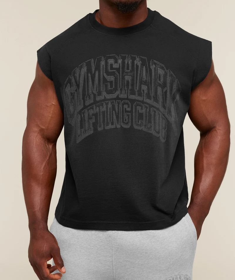 Gymshark GSLC Cut off tank - Black/Wash