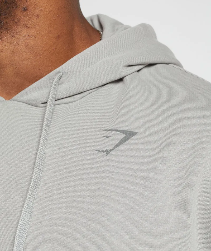 Gymshark Power Washed Hoodie - Smokey Grey/Acid Wash Small Ball