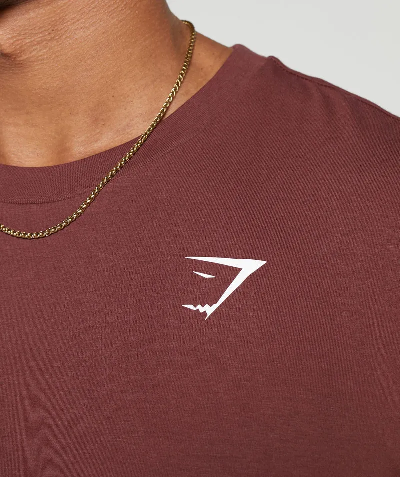 Gymshark Essential Short Sleeve T-Shirt - Burgundy Brown
