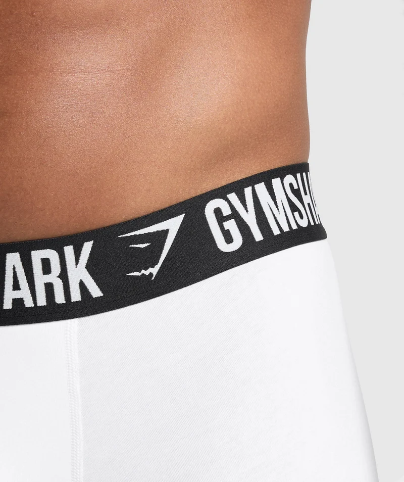Gymshark Boxer Brief 3PK - White