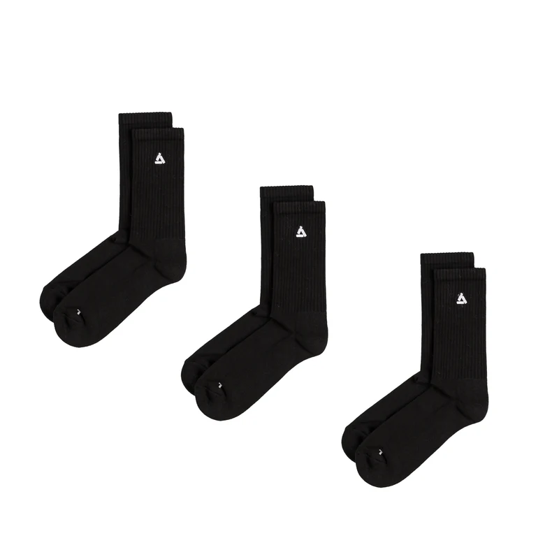 Asphaltgold 3-Pack Stack Logo Socks