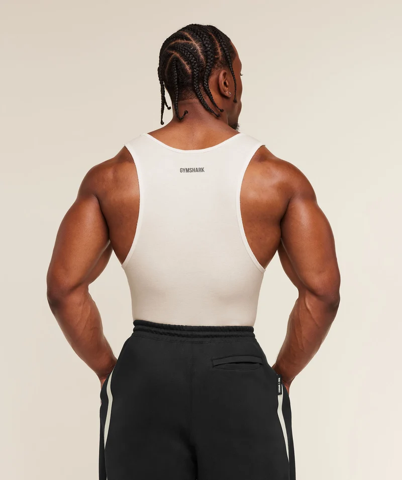 Gymshark x CBUM Ribbed Tank - Soft White