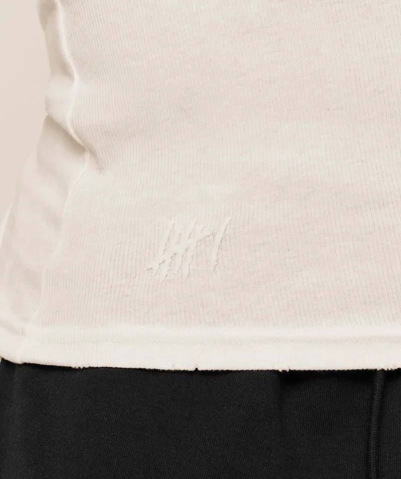 Gymshark x CBUM Ribbed Tank - Soft White