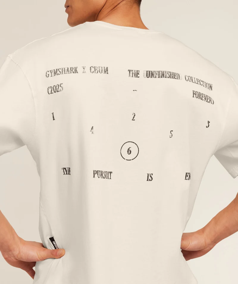 Gymshark x CBUM T-Shirt - Soft White