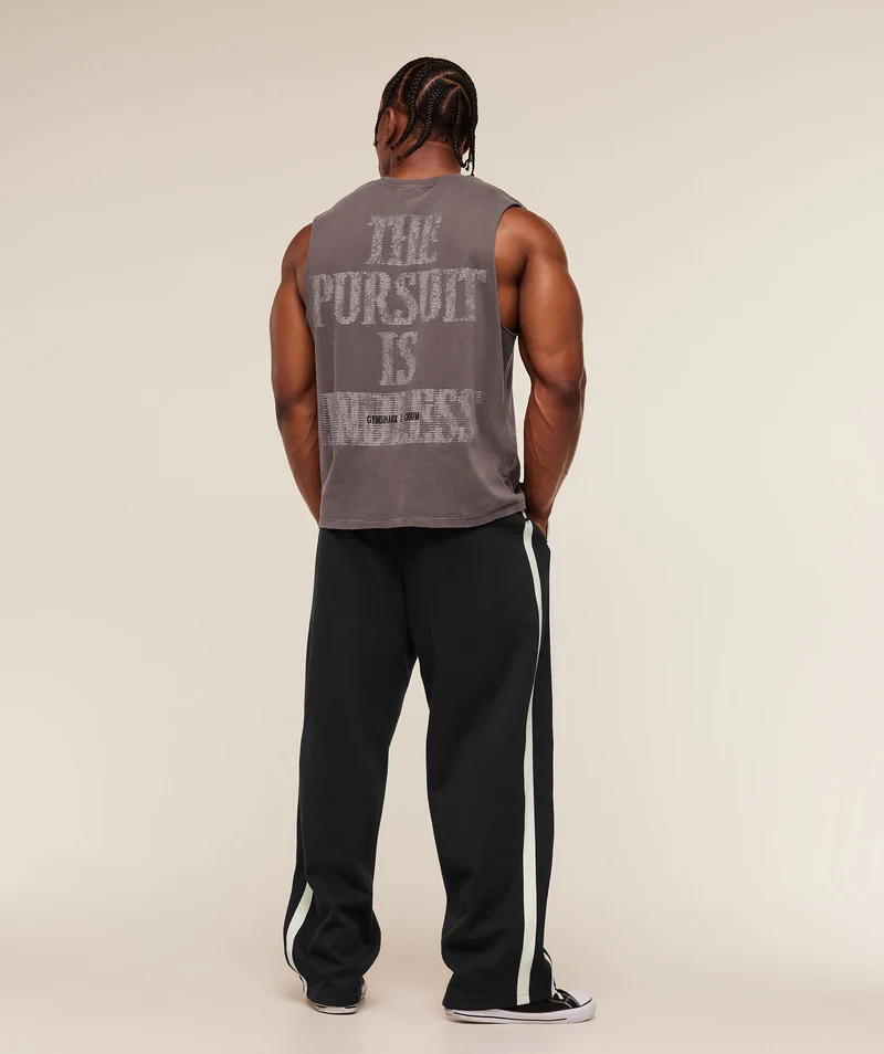 Gymshark x CBUM Washed Sleeveless T-Shirt - Greyed Purple