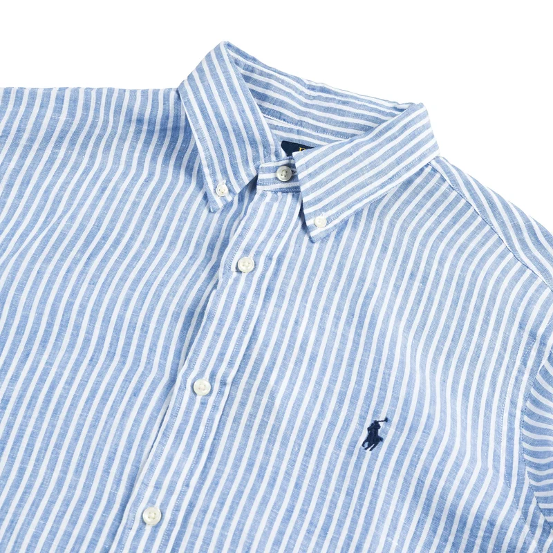 Polo Ralph Lauren Custom Fit Striped Linen Shirt
