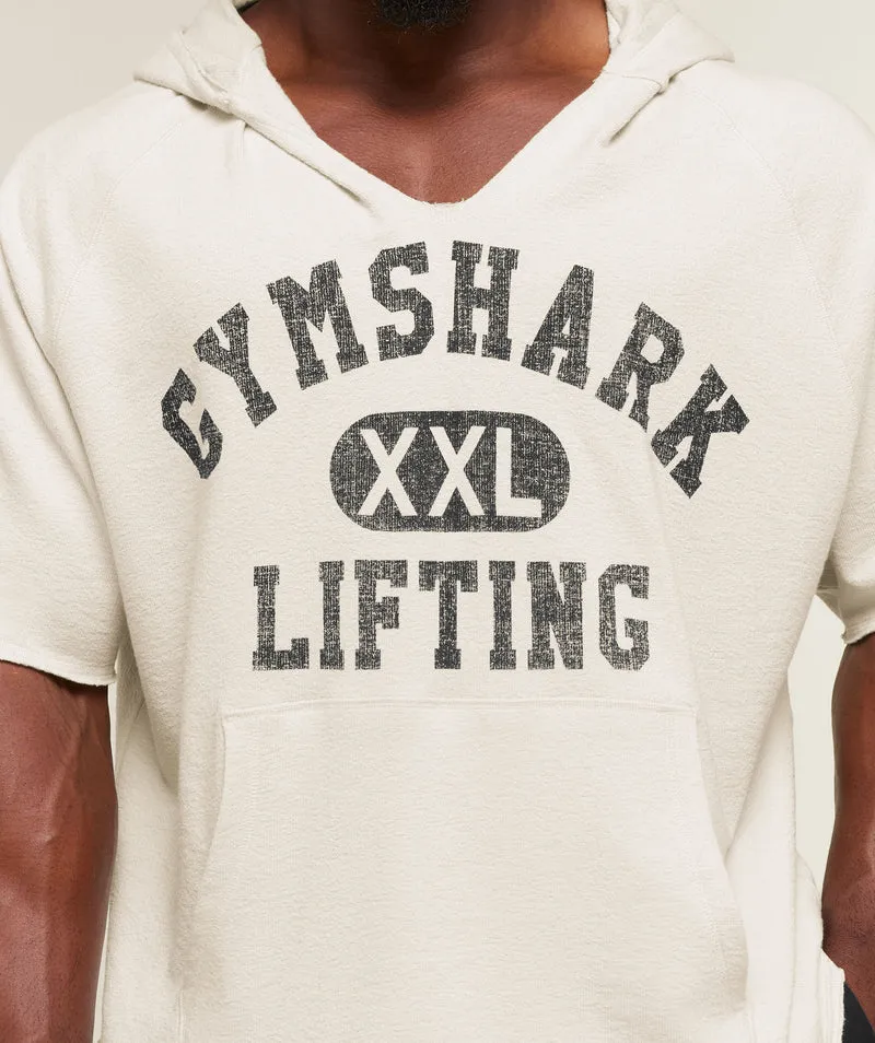 Gymshark Summer Pump Cover Short Sleeve Hoodie - Tinted White