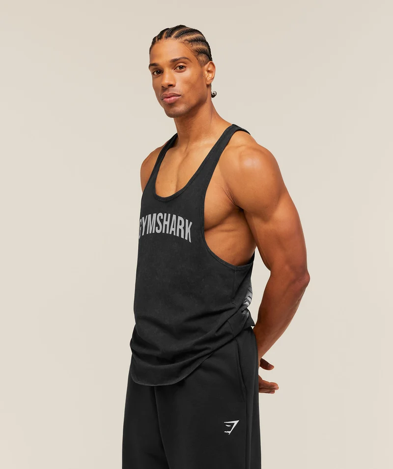 Gymshark x Frazetta Power Stringer - Black