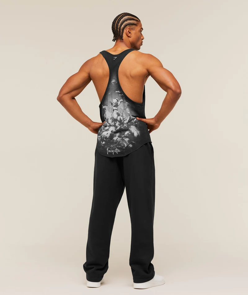 Gymshark x Frazetta Power Stringer - Black