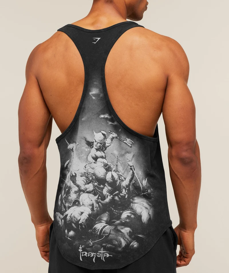 Gymshark x Frazetta Power Stringer - Black