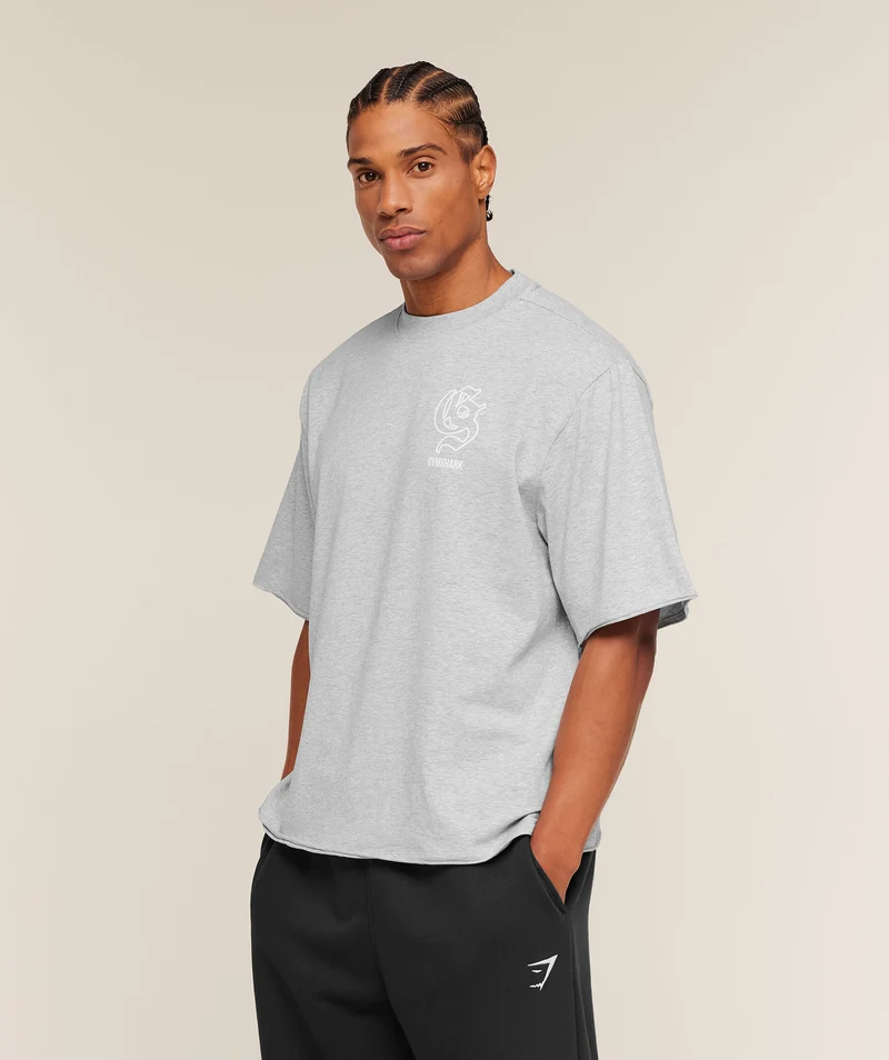 Gymshark Performance T-Shirt - Light Grey Core Marl