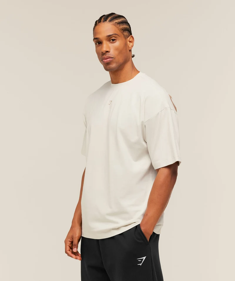 Gymshark x Frazetta Power T-Shirt - Tinted White