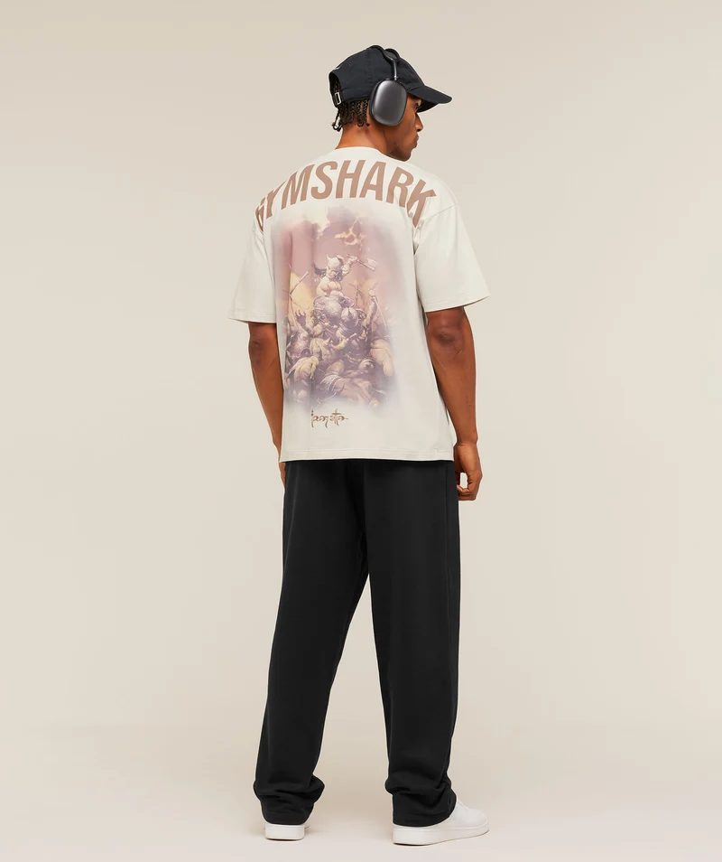 Gymshark x Frazetta Power T-Shirt - Tinted White