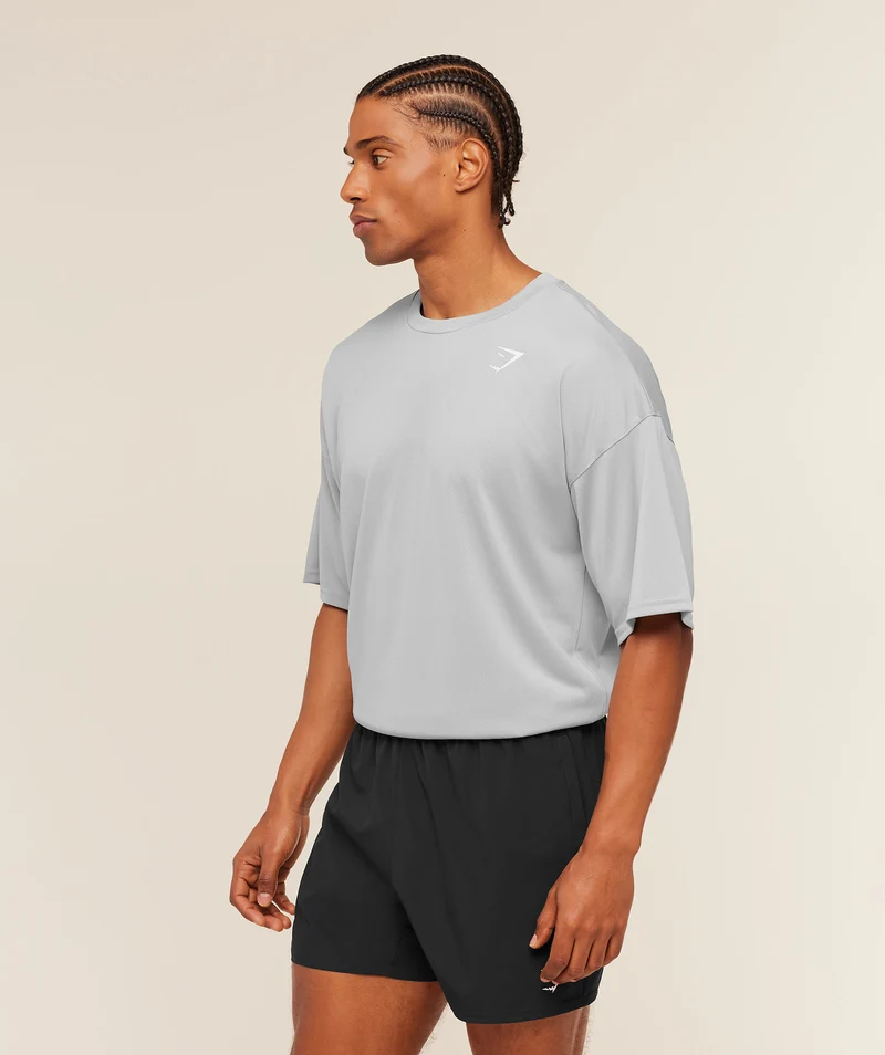 Gymshark Arrival Oversized T-Shirt - Stratus Grey