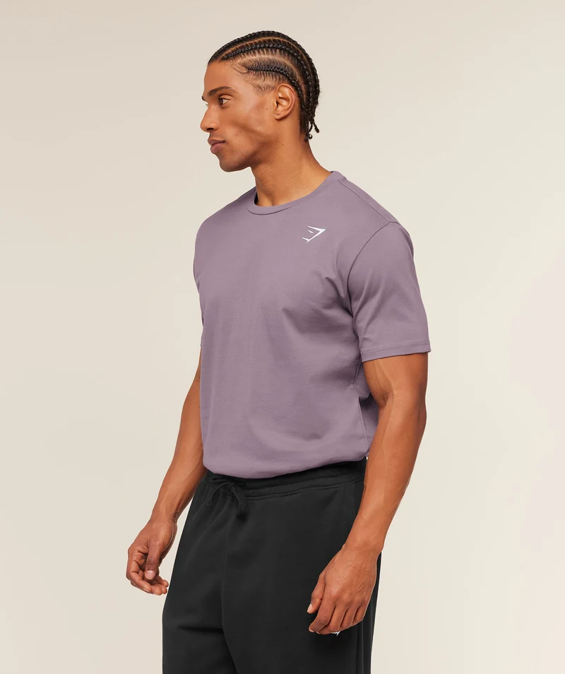 Gymshark Crest T-Shirt - Dusk Purple