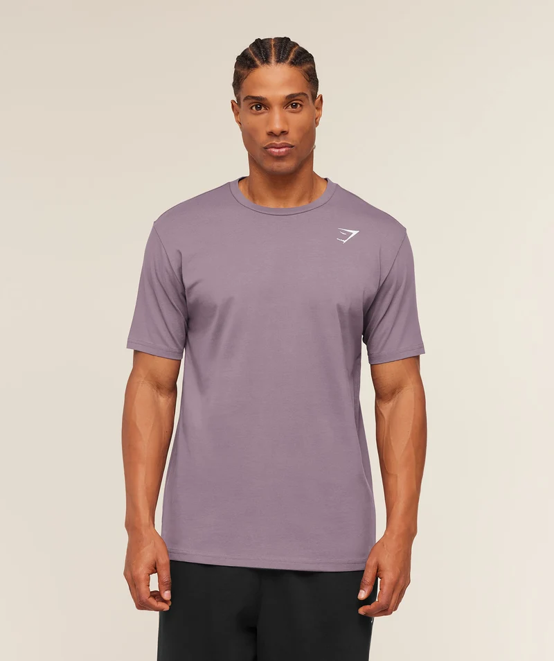 Gymshark Crest T-Shirt - Dusk Purple