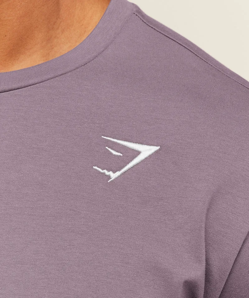 Gymshark Crest T-Shirt - Dusk Purple