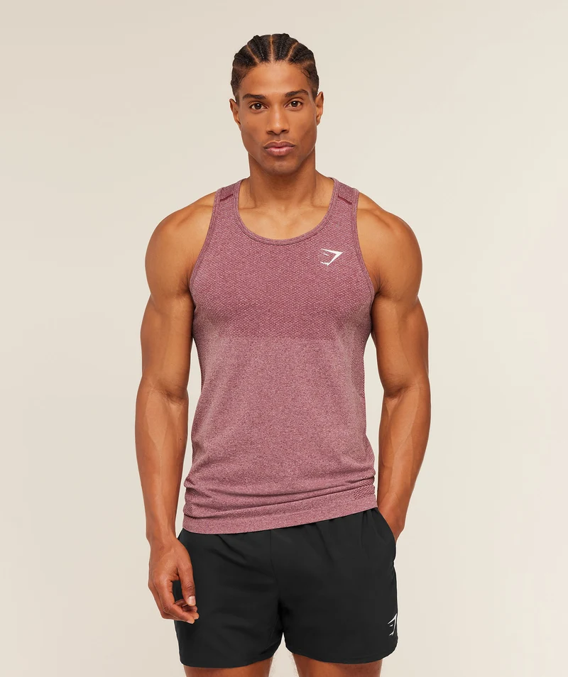 Gymshark Vital Tank - White/Port