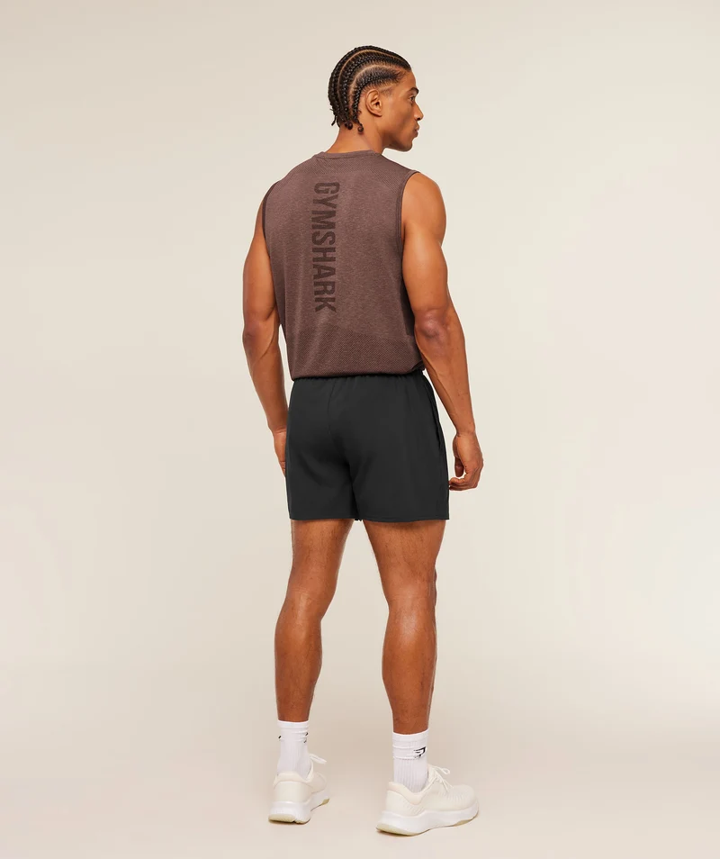 Gymshark Lightweight Seamless Tank - Soft Brown/Marl