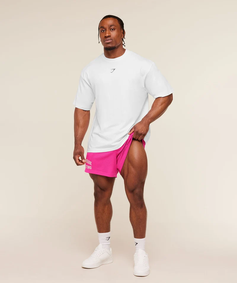 Gymshark Lifting Mesh 5" Shorts - Super-Set Pink