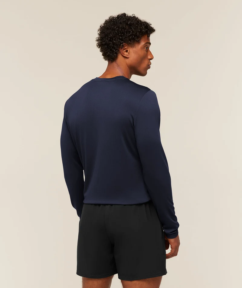 Gymshark Arrival Long Sleeve T-Shirt - Heavy Blue