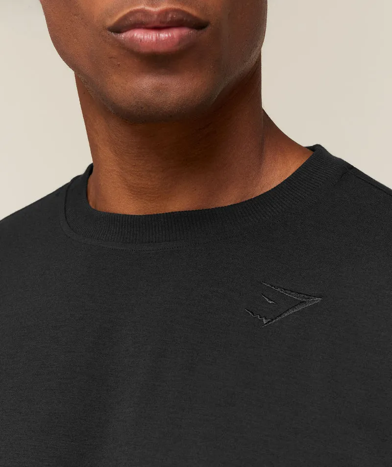 Gymshark Campus Crest T-Shirt - Black