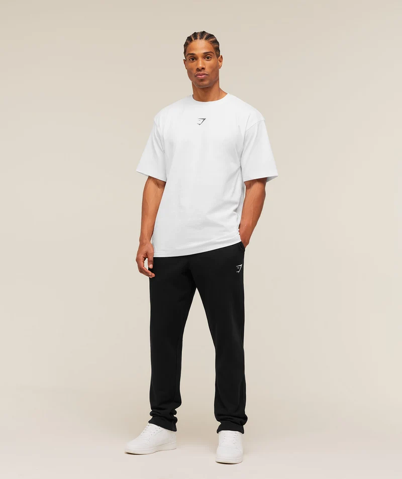 Gymshark Crest Tapered Joggers - Black