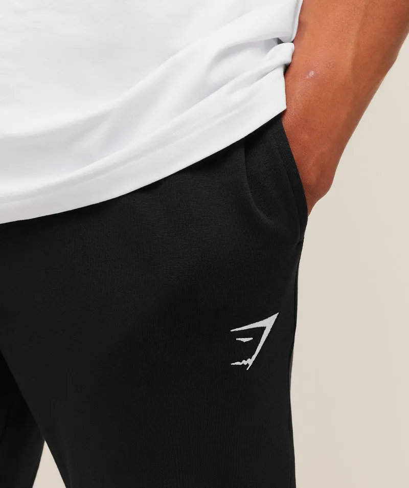 Gymshark Crest Tapered Joggers - Black