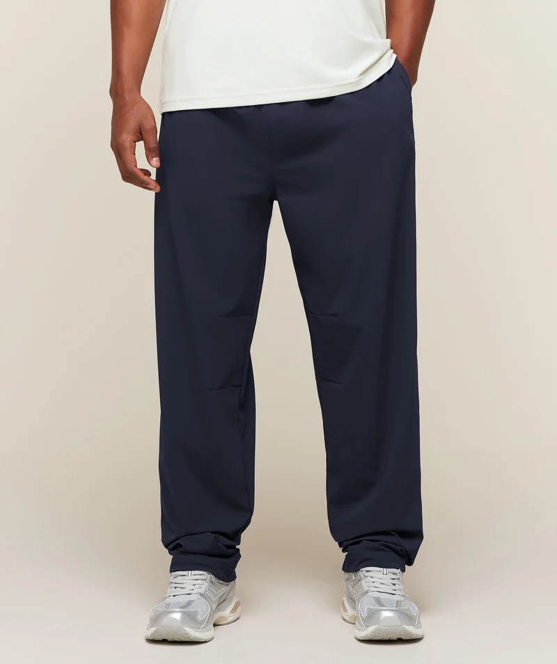 Gymshark Campus Crest Oversized Woven Pant - Heavy Blue