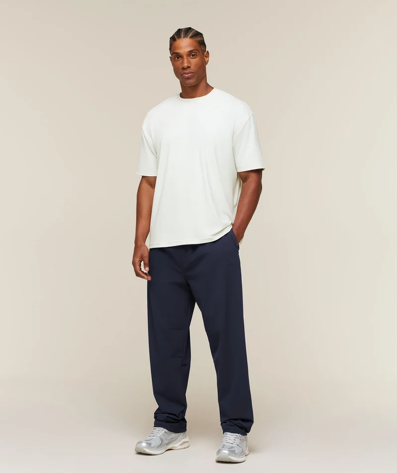 Gymshark Campus Crest Oversized Woven Pant - Heavy Blue