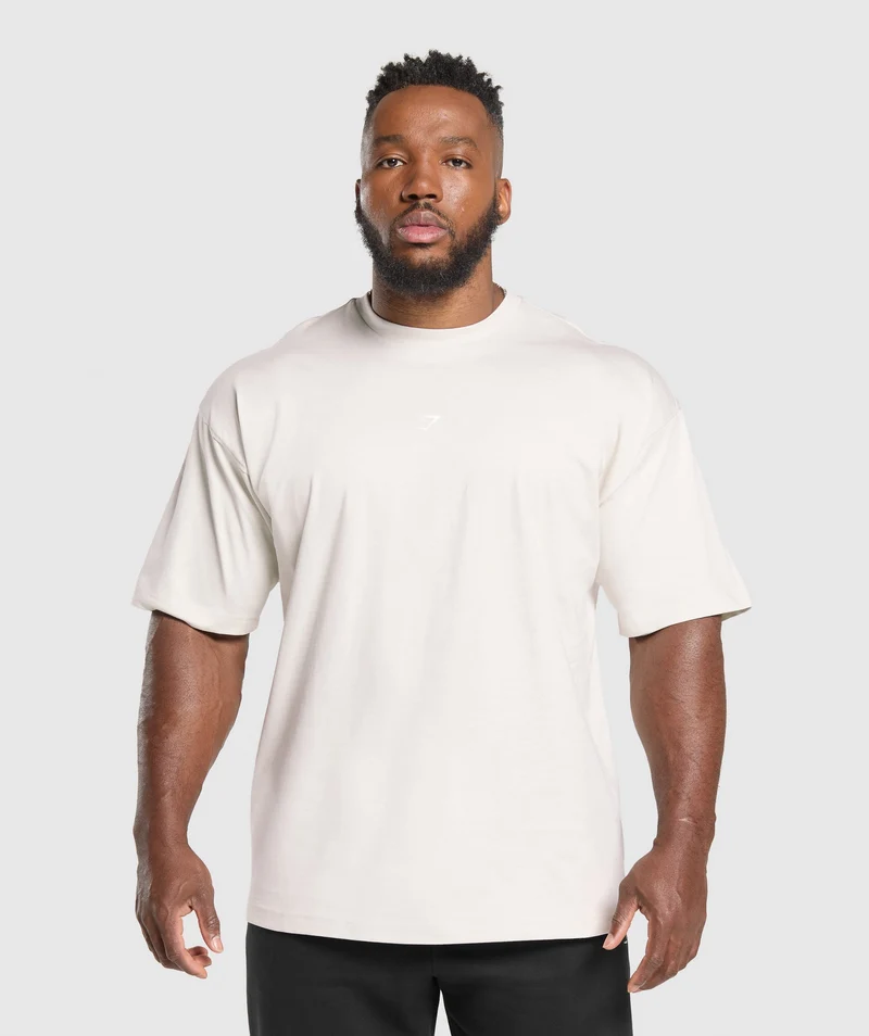 Gymshark Atlas T-Shirt - Oat White