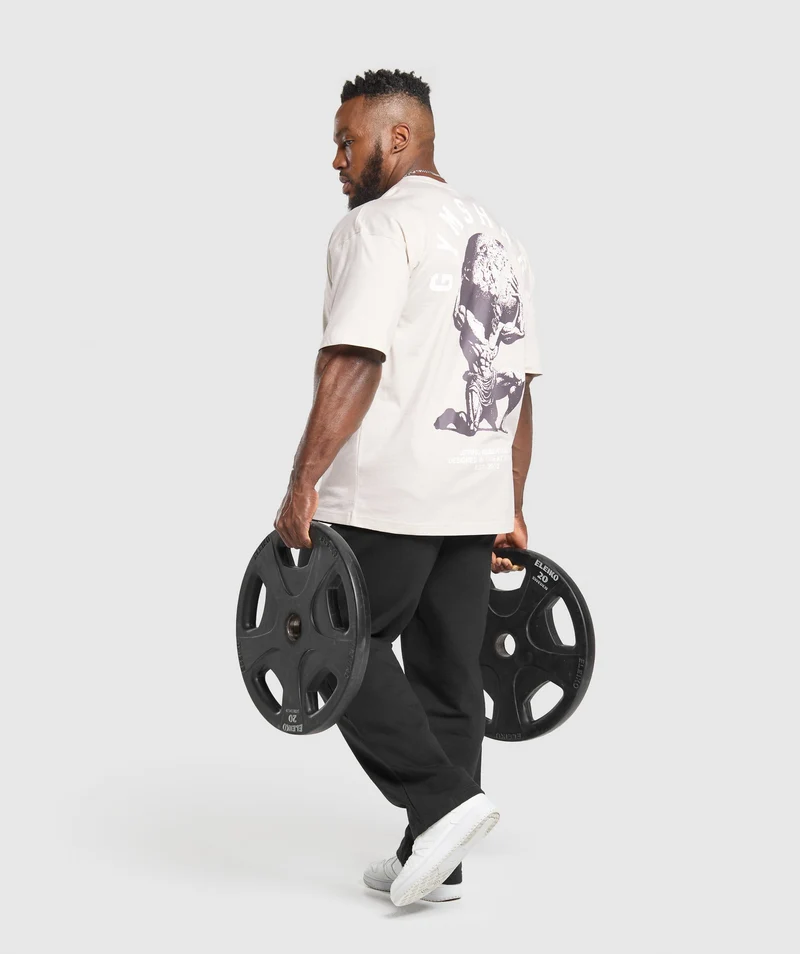 Gymshark Atlas T-Shirt - Oat White