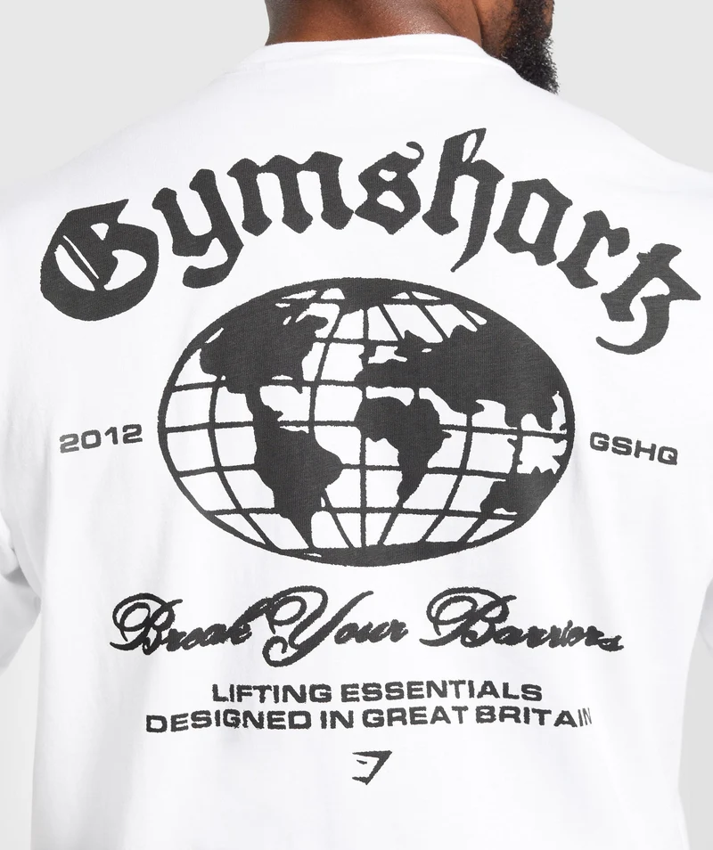 Gymshark Break Your Barriers T-Shirt - White