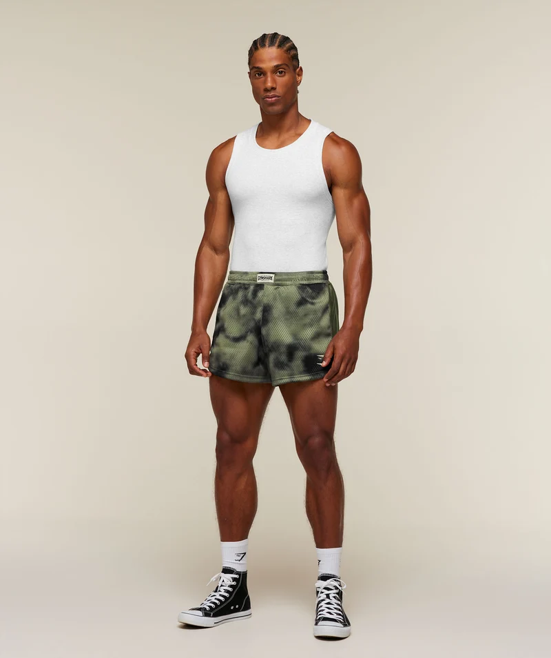 Gymshark Lifting Icons 3" Shorts - Grounded Green