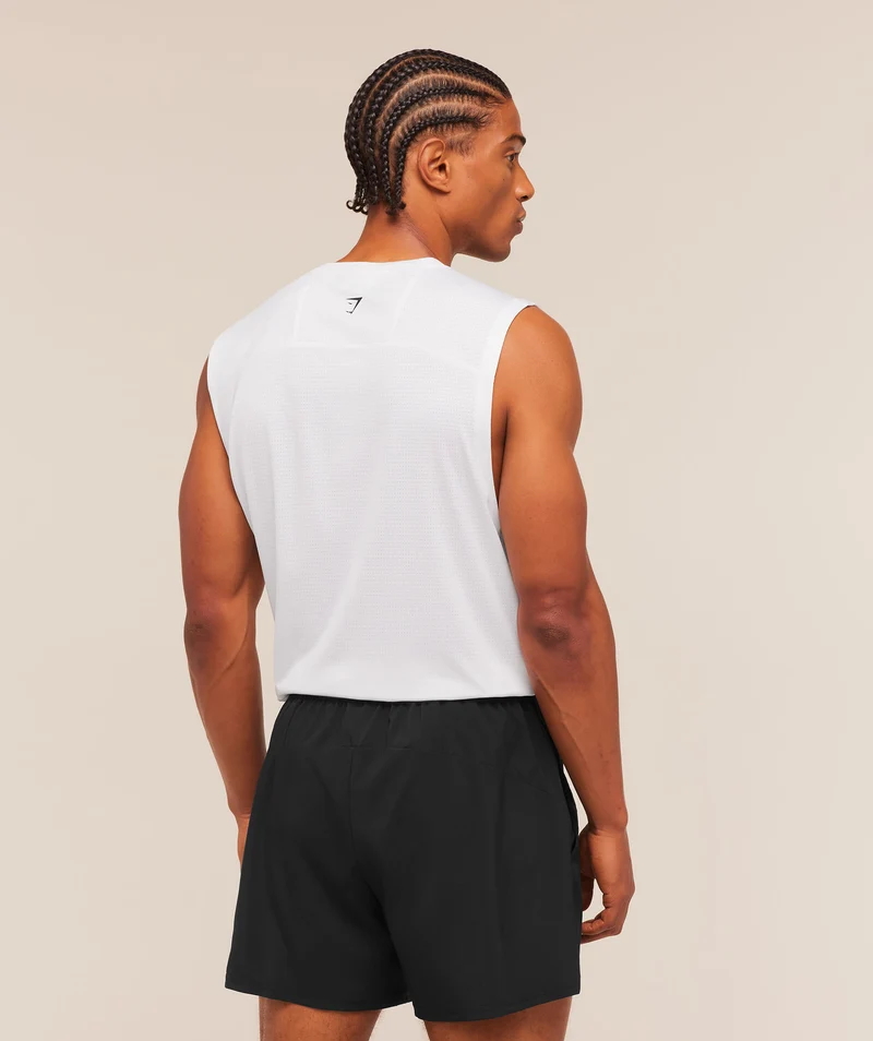 Gymshark Train Cut Off Tank - White