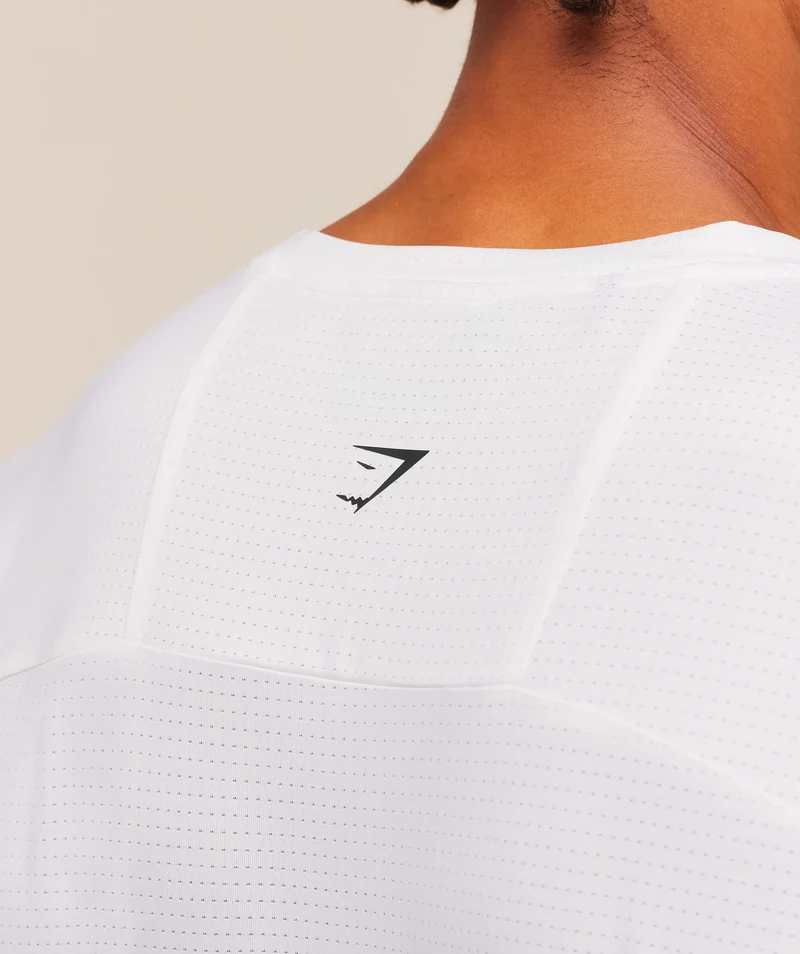 Gymshark Train Cut Off Tank - White