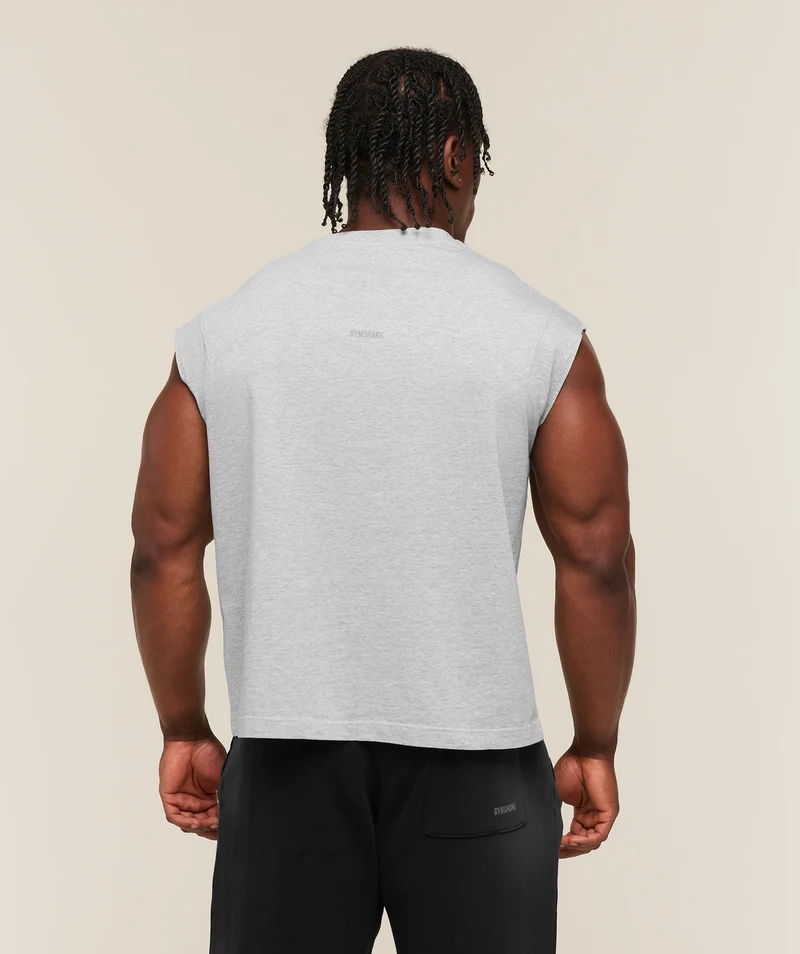 Gymshark GSLC Cut off tank - Soft Grey Marl