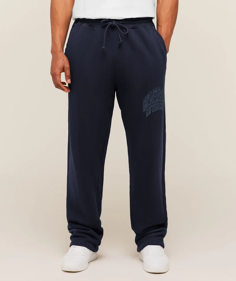 Gymshark GSLC Straight Leg Pants - Heavy Blue/Wash