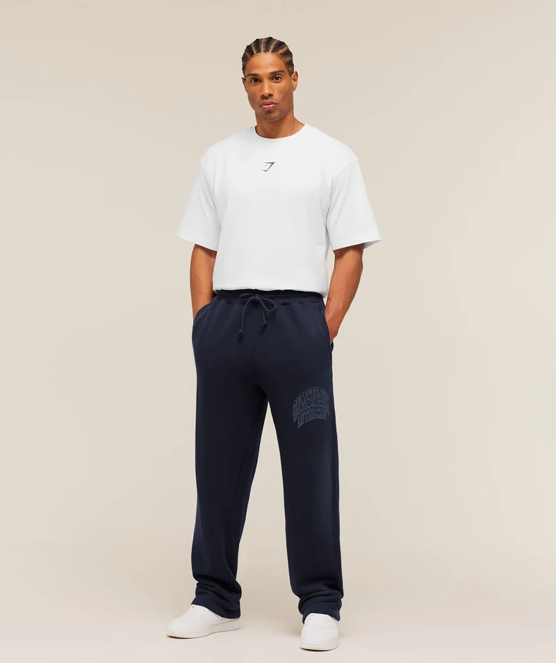 Gymshark GSLC Straight Leg Pants - Heavy Blue/Wash
