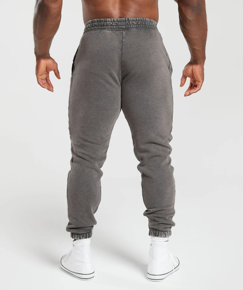 Gymshark Power Washed Jogger - Onyx Grey/Acid Wash Small Ball